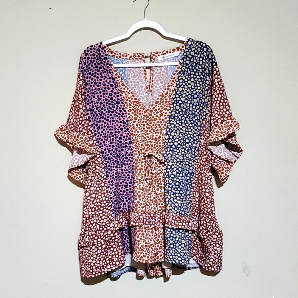 IMPECCABLE PIG Short Ruffled Romper - Size Medium - Picture 2 of 11